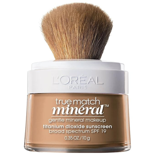 L’Oréal Paris True Match Mineral Loose Powder Foundation, Creamy Natural, 0.35oz-VivaGrace Women