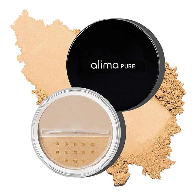 Alima Pure Matte Foundation Loose Mineral Powder Foundation Makeup, Loose Powder Makeup Oil Free Talc Free Powder, Natural Makeup Mineral Foundation Full Coverage Natural Foundation Powder .15 oz/4.5g-VivaGrace Women