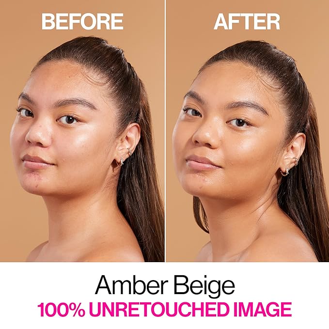 wet n wild Bare Focus Skin Tint, 5% Niacinamide Enriched, Buildable Sheer Lightweight Coverage, Natural Radiant Finish, Hyaluronic & Vitamin Hydration Boost, Cruelty-Free & Vegan - Amber Beige-VivaGrace Women