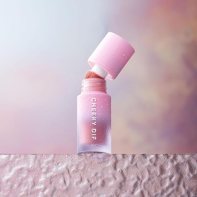 W7 Cheeky Dip Liquid Blusher - Pigmented Colour For Cheek Makeup - Satin Matte Finish - Lustful (Pink)-VivaGrace Women