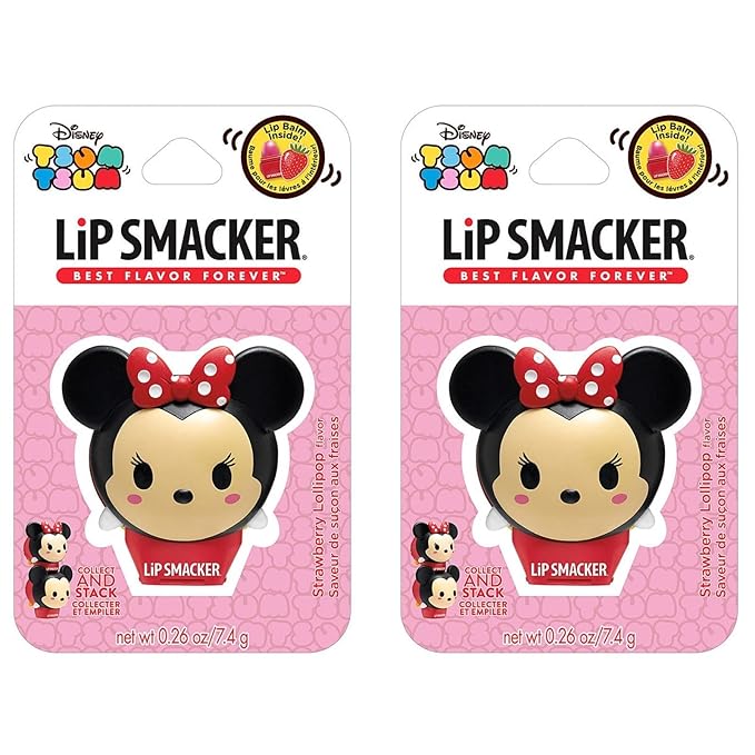 (2 Pack) Lip Smacker Balms, Limited Edition, Strawberry Lollipop Flavor Y-VivaGrace Women