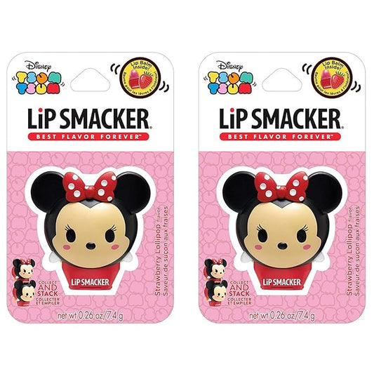 (2 Pack) Lip Smacker Balms, Limited Edition, Strawberry Lollipop Flavor Y-VivaGrace Women