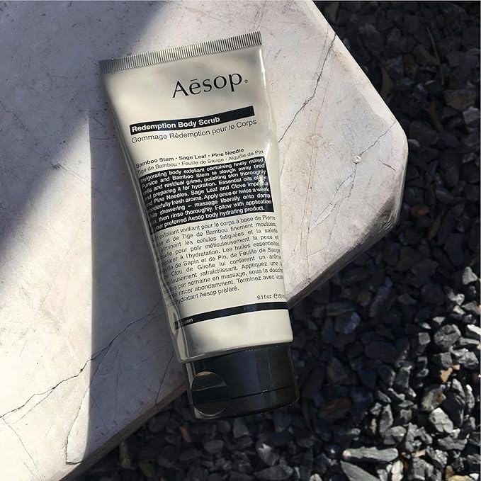 Aesop Redemption Body Scrub | Finely Milled Pumice and Aromatic Botanicals to Polish the Skin | 6.5oz / 180mL-VivaGrace Women