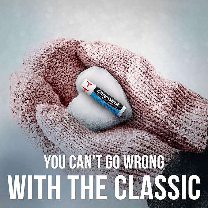 ChapStick Classic Medicated Lip Balm Tubes, Chapped Lips Treatment and Skin Protectant - 0.15x12 Oz-VivaGrace Women