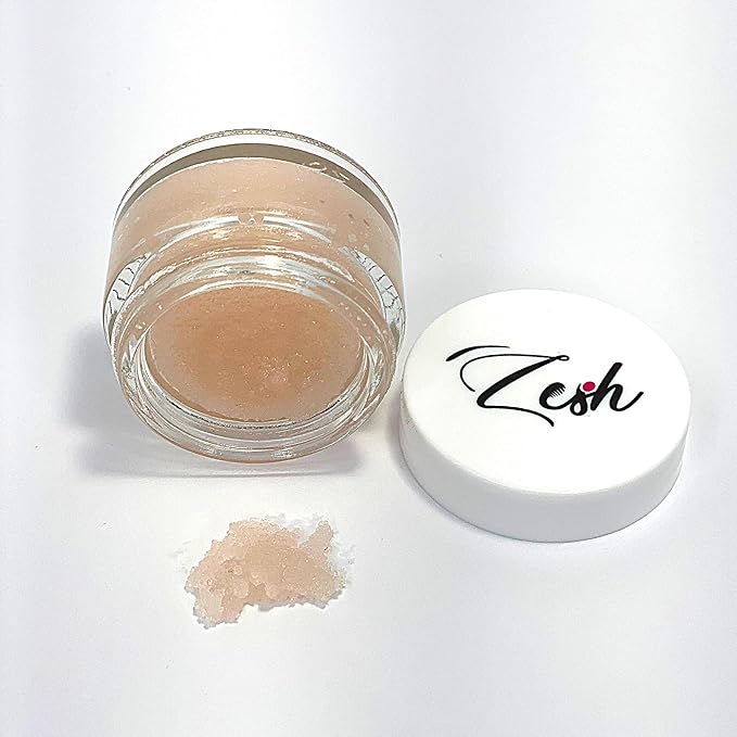 Organic Lip Scrub - Enriched with Organic Coconut Oil, Shea Butter, Avocado Oil, Jojoba Oil, and Vitamin E, Exfoliates and Hydrates Dry or Chapped Lips, Made in Canada, 70g-VivaGrace Women