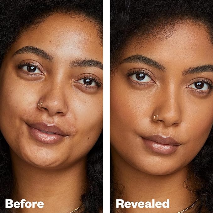 Kosas Revealer Skin-Improving Foundation with SPF 25 Protection - Hydrate, Brighten, Soothe, Plump, Protect Skin - Smoothing Texture, Natural Finish and Clean Formula - Medium Deep Warm 300-VivaGrace Women