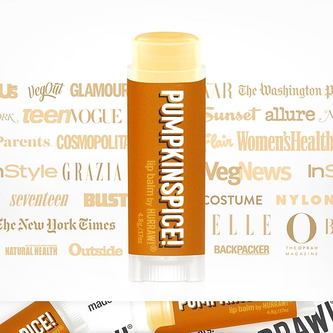 Hurraw! Pumpkin Spice Lip Balm: Organic, Certified Vegan, Cruelty and Gluten Free. Non-GMO, 100% Natural Ingredients. Bee, Shea, Soy and Palm Free. Made in USA-VivaGrace Women