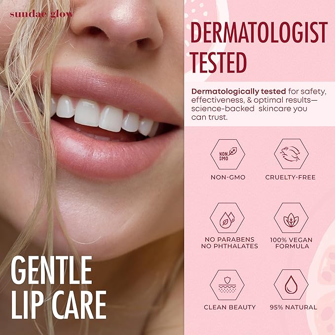 Watermelon Lip Mask - Dermatologist Tested, Anti-Aging, Korean Skin Care, Deep Hydration, Overnight Lip Repair - Vegan, Clean Beauty, 95% Natural, Cruelty-Free - 1 Pack-VivaGrace Women