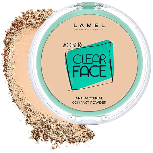 Lamel OhMy Clear Face Powder - Light Natural Coverage & Suet Control - Cruelty Free - Vanilla N.402-VivaGrace Women