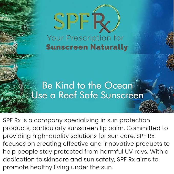 SPF Rx, SPF 30 Pina Colada Sunscreen Lip Balm Broad Spectrum Protection, Rapid Relief for Dry Chapped Lips, Superior Protection Against UVA & UVB Rays - 0.15 oz, (4 Pack)-VivaGrace Women