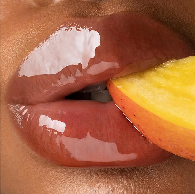 Gisou Honey Infused Hydrating Lip Oil, Nourishing Lip Moisturizer for Dry Lips, High Shine, Smooth Finish, Sheer Hot Coral Shade, Tropical Mango Passion Fruit Scent, Mango Passion Punch, 8ml-VivaGrace Women