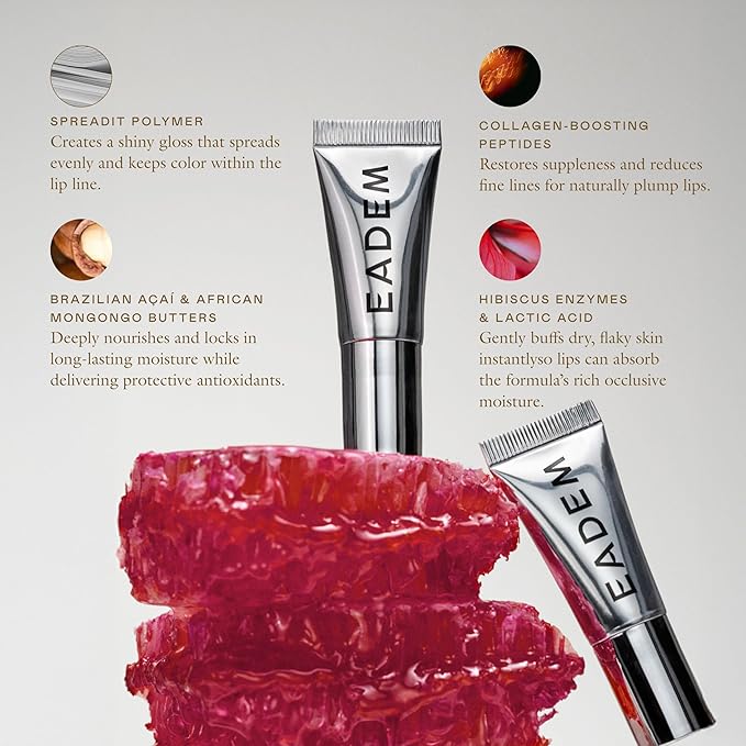 EADEM The Threesome: Three Mini Le Chouchou Lip Softening Balms, Lip Gloss for Women, Lip Plumper & Lip Mask, Overnight Hydrating & Moisturizing Luxury Lip Balm-VivaGrace Women