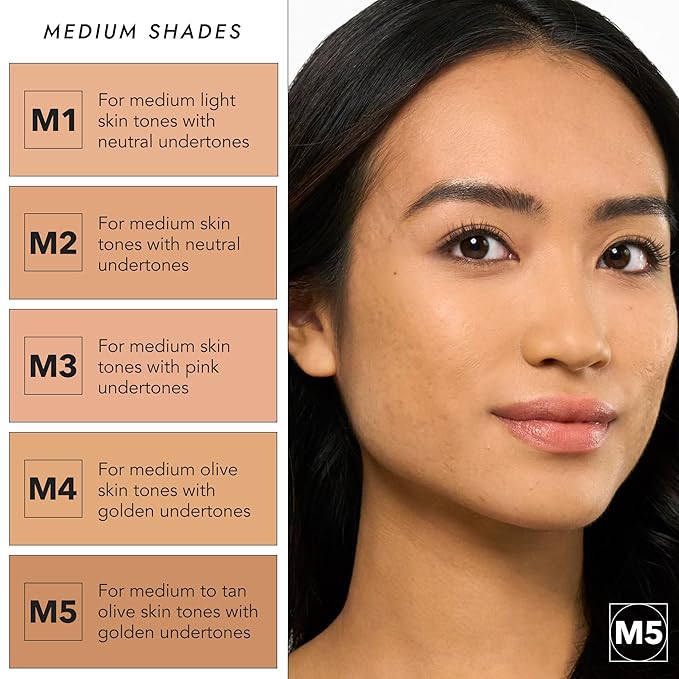 COVER FX Pressed Mineral Foundation - Shade M5 - Weightless Powder Foundation - Buildable Light to Full Coverage - Matte Finish - All Skin Types-VivaGrace Women