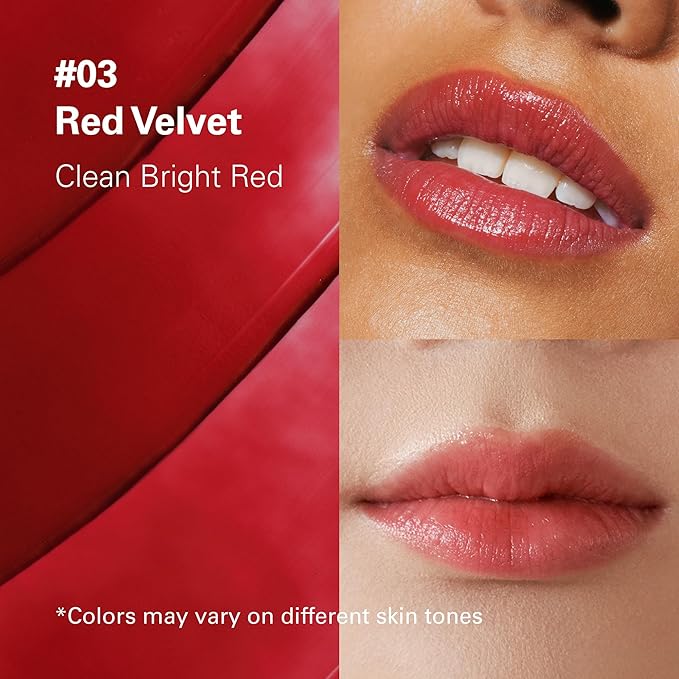 Melixir Vegan Lip Butter #03 Red Velvet (+11 more colors), Deep Nourishing Tinted Lip Balm for Dry Lips, Bee-Free, Petrolatum-Free, Plant-Based, Hydrating for Cracked & Chapped Lips, Travel Essentials-VivaGrace Women