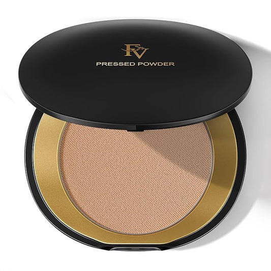 FV Setting Powder, Oil-Control, Long-Lasting, Medium Coverage Pressed Face Powder Makeup, Matte Finish for Oily, Dry & Normal Skin, Natural Beige, 0.28 Oz-VivaGrace Women