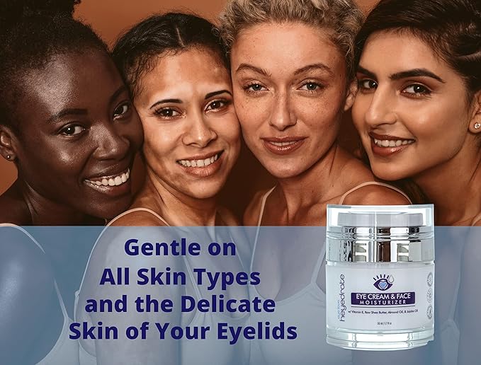 Eye Cream and Face Moisturizer with Organic Aloe Juice, Shea Butter, Almond Oil, & Jojoba Oil | Anti-Aging Eyelid and Facial Moisturizer to Reduce Dark Spots, Dark Circles & Wrinkles (1)-VivaGrace Women