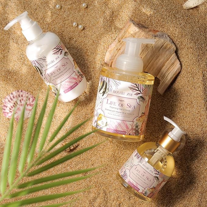 Liquid Hand Soap with Gift Box - Life of Sea - 260ml/ 8.7 fl.oz(Pack of 3)