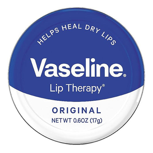 Vaseline Lip Therapy Lip Balm Tin, Original, 0.6 oz-VivaGrace Women