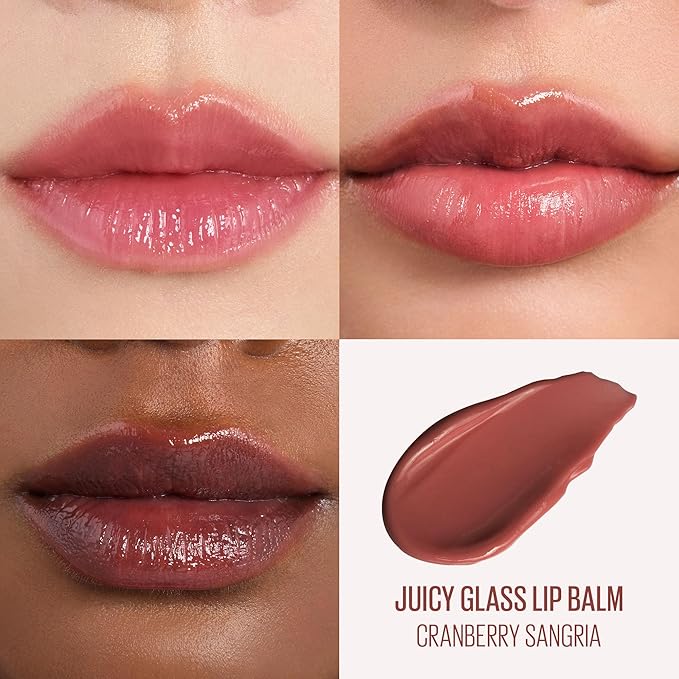 Kaja Juicy Glass Lip Balm | Plumping, Hydrating, Korean Lip Balm, Moisturizing Lip Care, 24hrs Long-lasting Hydration, Nourishing Lip Care | Cranberry Sangria, 0.15 oz.-VivaGrace Women