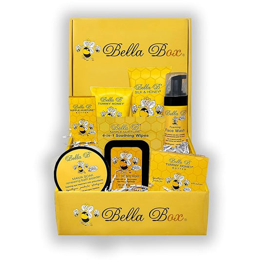 BELLA B Pregnancy & Beyond Essentials - Skin Care Gift Set - New Mom Gifts - Gift For Mom - New Mom Gift Basket - Pregnancy Must Haves - Pregnancy Gifts For First Time Moms-VivaGrace Women