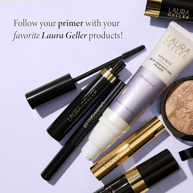 LAURA GELLER NEW YORK Spackle Primer - Diamond - Super-Size 2 Fl Oz - Hyaluronic Acid Makeup Primer for Mature Skin-VivaGrace Women