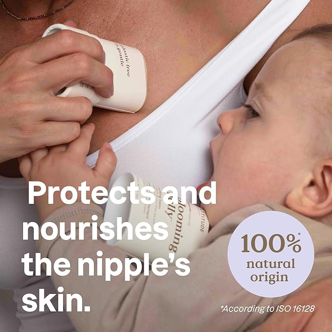 ATTITUDE Plastic-Free Nursing Balm Bar, Safe for Nursing, Plant and Mineral-Based Ingredients, Vegan and Cruelty-free Maternity Products, Unscented, 1 Ounce-VivaGrace Women