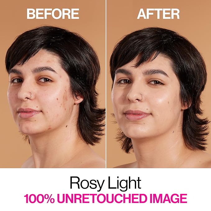 wet n wild Bare Focus Skin Tint, 5% Niacinamide Enriched, Buildable Sheer Lightweight Coverage, Natural Radiant Finish, Hyaluronic & Vitamin Hydration Boost, Cruelty-Free & Vegan - Rosy Light-VivaGrace Women