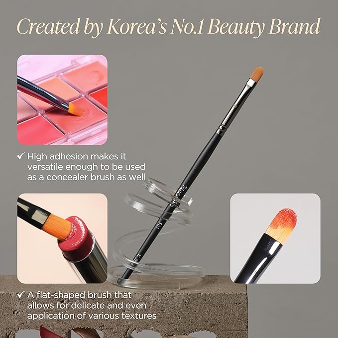 Piccasso 501 Lip Brush – Professional Lip Brush for Precise Lip Gloss & Lip Stain Application, Smooth Color Payoff & Defined Lip Lines, Synthetic Makeup Brush for Clean, Flawless Finish-VivaGrace Women