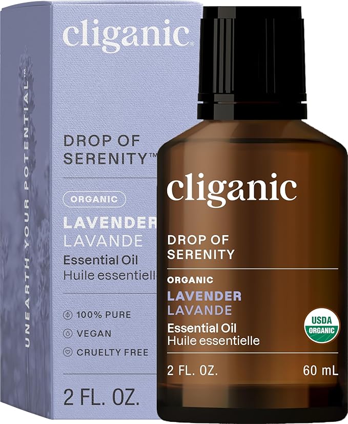Cliganic Organic Lavender Essential Oil - 100% Pure Natural for Aromatherapy Diffuser | Non-GMO Verified (Packaging May Vary)-VivaGrace Women