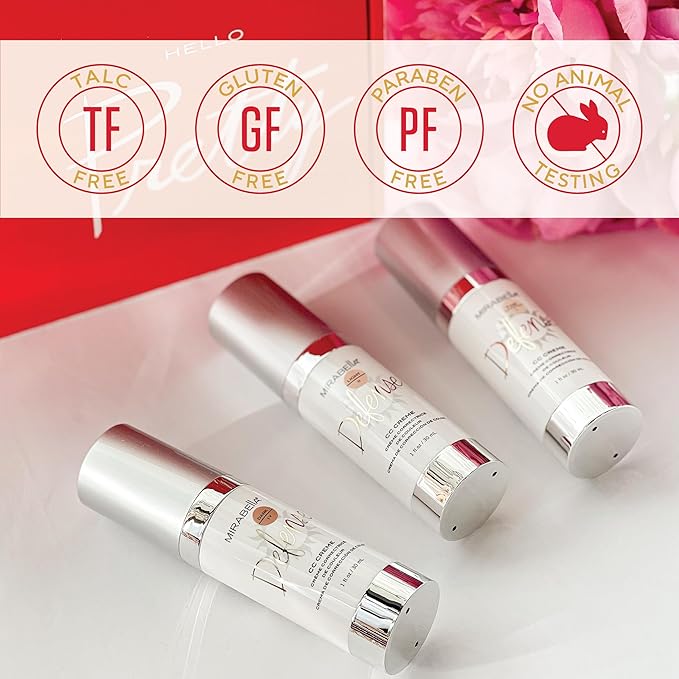 Mirabella Defense CC Creme Full Coverage Foundation with SPF 20, CC Cream Foundation with Sunscreen & Hyaluronic Acid, Oil Control with Salicylic Acid - Fair-VivaGrace Women