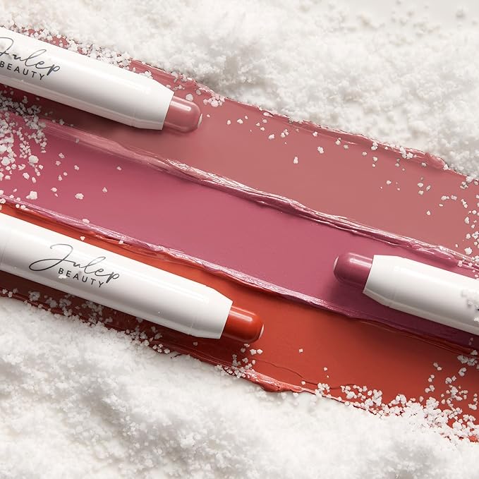 Julep It's Balm: Tinted Lip Balm + Buildable Lip Color Trio - Vintage Mauve, 90s Neutral, Canyon Rose - Natural Gloss Finish - Hydrating Vitamin E Core - Vegan-VivaGrace Women