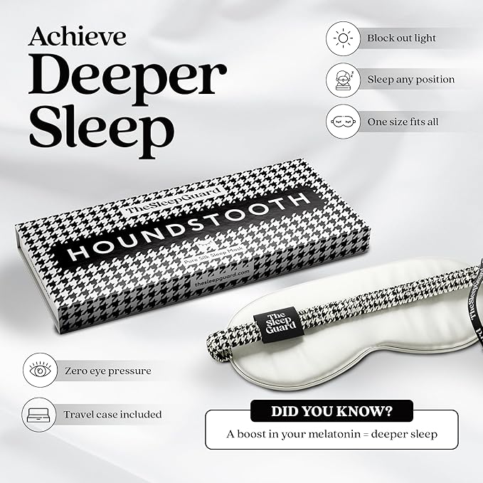 Pure Silk Sleep Mask [100% 6A Mulberry Silk, 22 Momme] Light Blocking Travel Essentials. Eye Masks for Sleeping. Black Oeko-Tex Blindfold. Eye Covers for Men & Women-VivaGrace Women