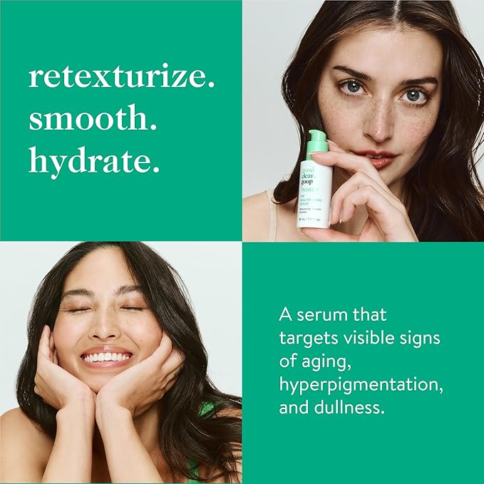good.clean.goop beauty The Healthy Aging Serum | Facial Serum with Tranexamic Acid, Shikimic Acid & Goji Berry Oil | Serum to Help Smooth Wrinkles and Fine Lines | Anti-Aging Serum | Vegan | 1 Fl oz-VivaGrace Women