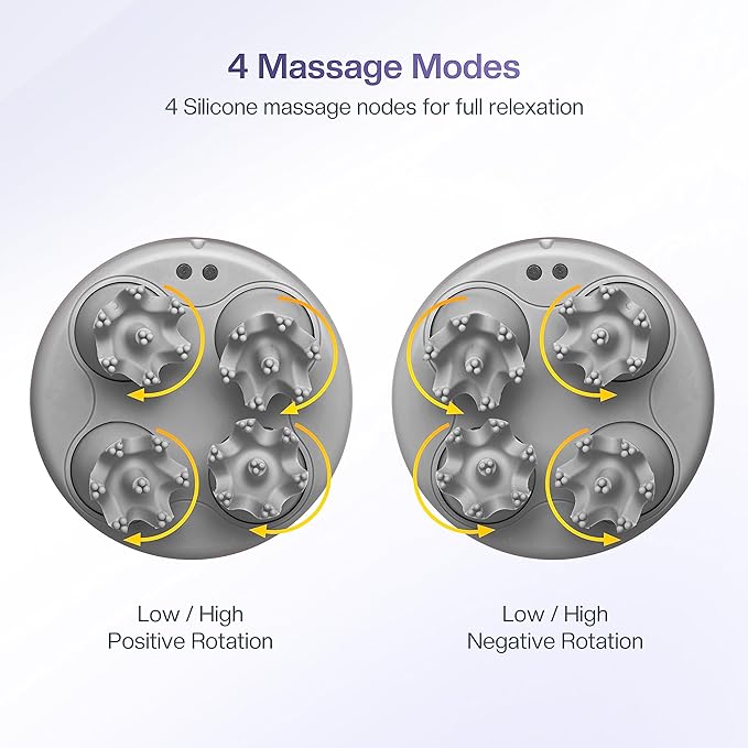 COMFIER Electric Scalp Massager with Mutlti-Modes Vibration, Portable Handheld Head Scratcher for Hair Growth,Waterproof Head Massager for Full Body,Dog Cat Massager for Deep Clean and Stress Relax-VivaGrace Women