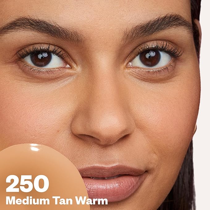 Kosas Revealer Skin-Improving Foundation with SPF 25 Protection - Hydrate, Brighten, Soothe, Plump, Protect Skin - Smoothing Texture, Natural Finish and Clean Formula - Medium Tan Warm 250-VivaGrace Women