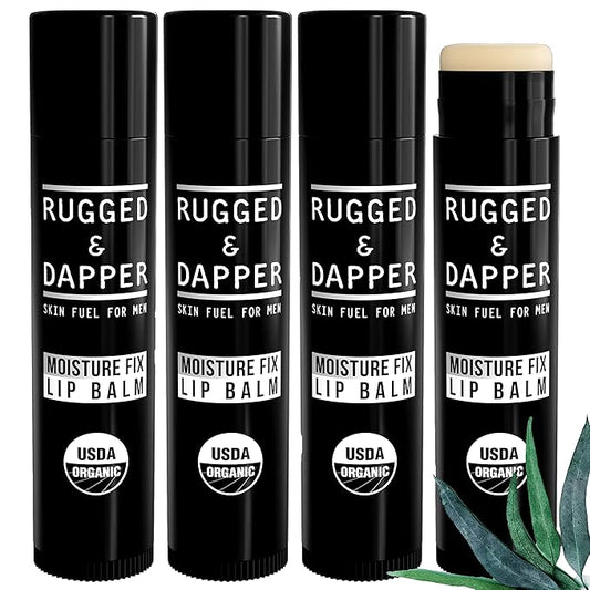 Organic Lip Balm for Men, Mens Chapstick Organic, Mens Lip Balm, Natural Chapstick for Men, Organic Chapstick Mint Lip Balm, Peppermint Lip Balm, All Natural Men's Lip Balm Chap Stick, Lip Therapy-VivaGrace Women