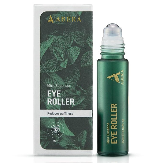 Abera Eye Roller Serum with Mint Essence, Vitamin C and Peptides - Energizing Serum for Dark Circles and Puffiness, Fine Lines Serum, 0.34 fl oz-VivaGrace Women