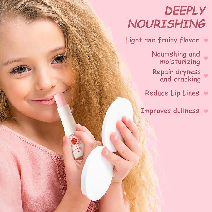 24 Pack Valentines Day Gifts for Kids lip balm bulk,chapstick bulk,party favors for kids boys girls,Natural Moisturizing Lip Balm for dry cracked lips,goody bag filler,Wedding Gifts-VivaGrace Women