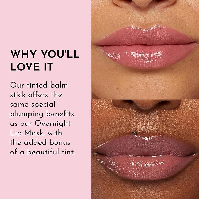 Lawless Forget the Filler Lip Plumping Line Smoothing Tinted Balm - Posey - Premium Tinted Lip Balm with Natural Ingredients to Plump and Smooth Lips for a Firmer, Fuller Look - 0.09 oz-VivaGrace Women