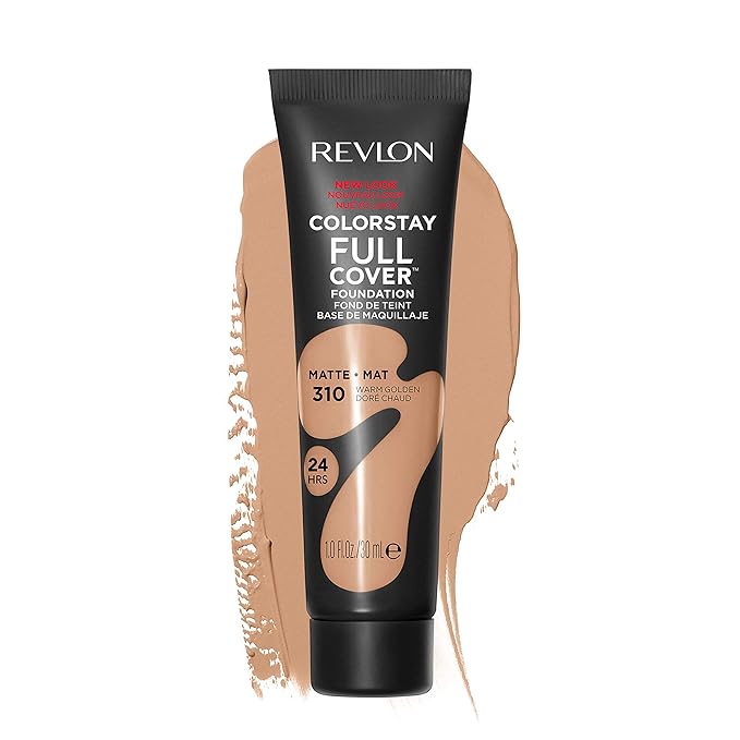 Revlon Liquid Foundation, ColorStay Face Makeup for Normal and Dry Skin, Longwear Full Coverage with Matte Finish, Oil Free, Warm Golden, 1.0 Fl Oz-VivaGrace Women