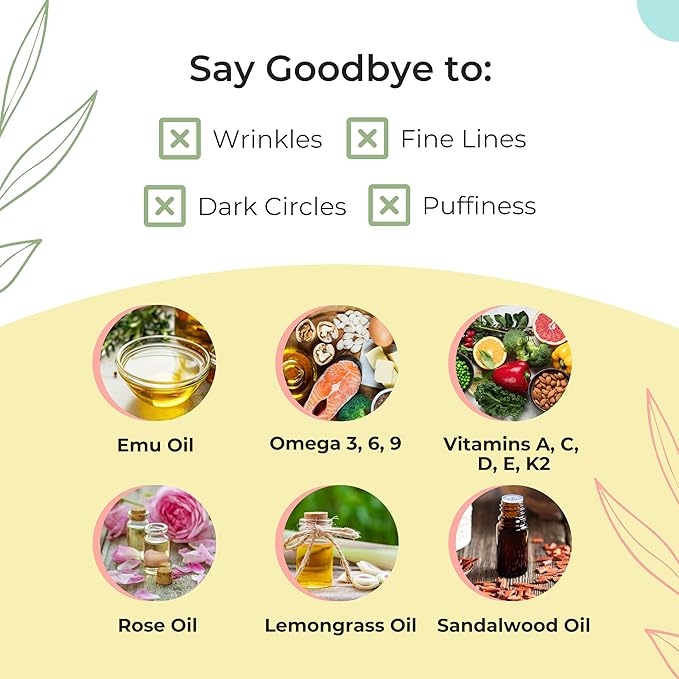 Australian Emu Oil with Vitamin E & C - 50mL Skin Brightener Serum for Face & Body to Reduce Visible Signs of Aging, Spots & Sun Damage - Antioxidant w/Omega 3 6 9 & Essential Oils by Y-Not Natural-VivaGrace Women