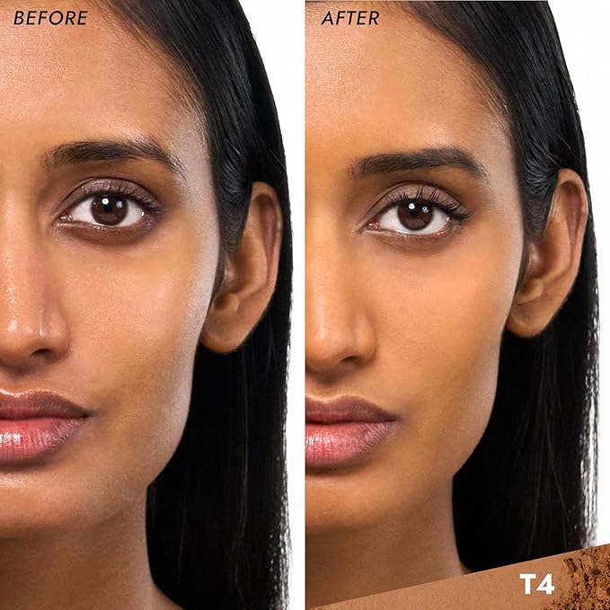 COVER FX Pressed Mineral Foundation - Shade T4 - Weightless Powder Foundation - Buildable Light to Full Coverage - Matte Finish - All Skin Types-VivaGrace Women