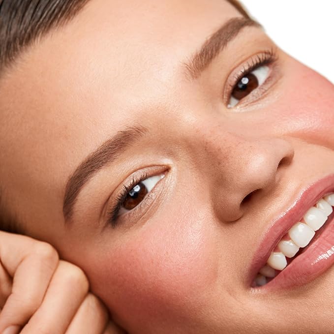 Saie Dew Blush - Lightweight Liquid Blush with a Blendable + Buildable Cream Finish - Dewy Cheek Tint with Doe Foot Wand Makeup Applicator - Neutral Pink Blush - Sweetie (.40 oz)-VivaGrace Women