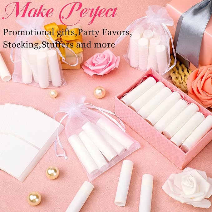 Demissle 150 Pcs Unlabeled Lip Balm Bulk Chapped Stick Blank Mini Lip Balm Gifts Moisturizing Lip Balms Favors for Women Homeless Wedding Bridal Shower Favors Baby Shower Guests Favors(Honey)-VivaGrace Women