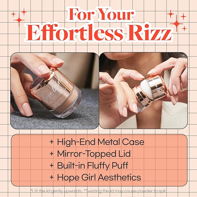 Hope Girl 3D Powder Blusher 0.17oz | Skin-Loving Korean Mini Blush for Cheeks and Eye Makeup w/Allantoin | K Beauty Cool Toned Vibrant Sunkissed Fine Powder Makeup Blush Cosmetics (#05 Orange Flower)-VivaGrace Women