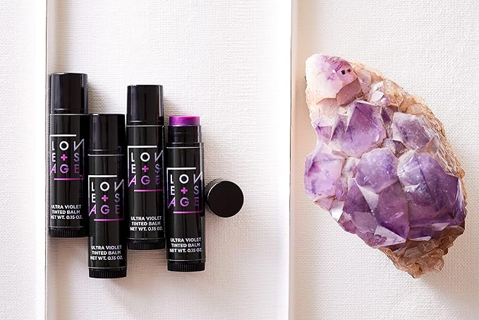 Love + Sage Ultra Violet Lip Balm (Purple tint)-VivaGrace Women