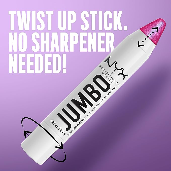 NYX PROFESSIONAL MAKEUP, Jumbo Multi-Use Face Highlighter Stick - Blueberry Muffin-VivaGrace Women