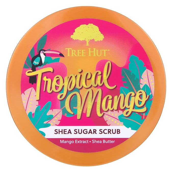Tree Hut Shea Sugar Scrub Tropical Mango, 18oz, Ultra Hydrating and Exfoliating Scrub for Nourishing Essential Body Care-VivaGrace Women