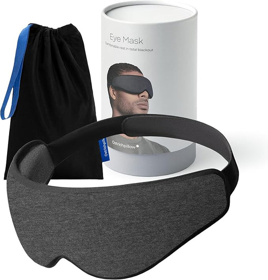 Ostrichpillow Eye Mask, Sleep Mask for Men Women 100% Blackout, No Pressure On Eyes, Soft & Breathable, Adjustable Fit, Travel Bag Included-VivaGrace Women