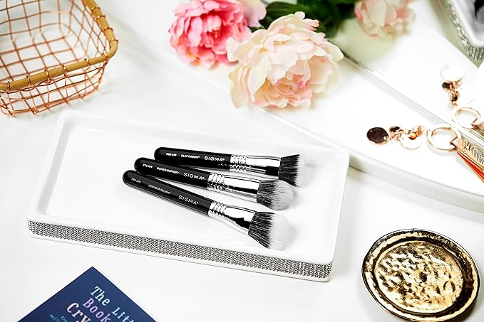 Sigma Beauty F53 Air Contour and Blush Brush – Angled Makeup Brush for Blush & Bronzer, Perfect for Sheer to Medium Coverage, Professional, Streak-Free Application (1 Brush)-VivaGrace Women